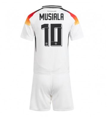 Germany Jamal Musiala #10 Replica Home Stadium Kit for Kids Euro 2024 Short Sleeve (+ pants)